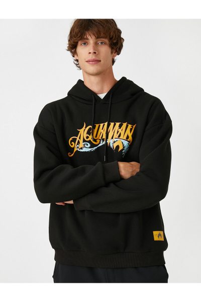 Aquaman Hooded Sweatshirt بزرگ با مجوز چاپ شده     ترندکالا بهترین کالا